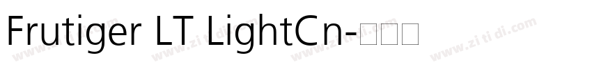 Frutiger LT LightCn字体转换